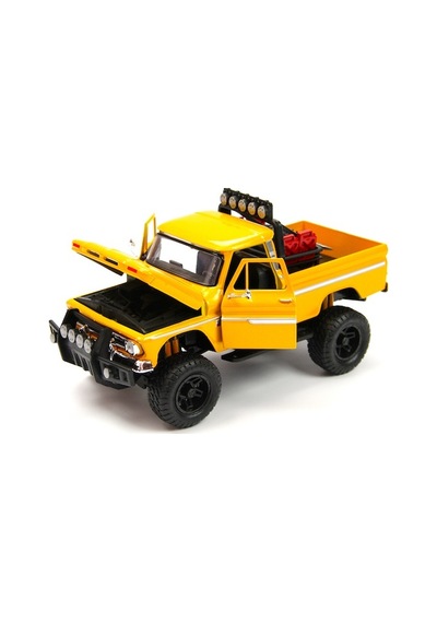 Motormax 1966 Chevy C10 Fleetside Off-road 1/24 Model Araba-sarı