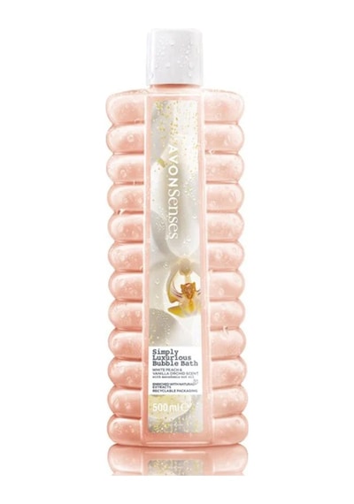 Avon Simply Luxurious Beyaz Şeftali Ve Vanilya Orkide Kokulu Banyo Köpüğü 500 ML