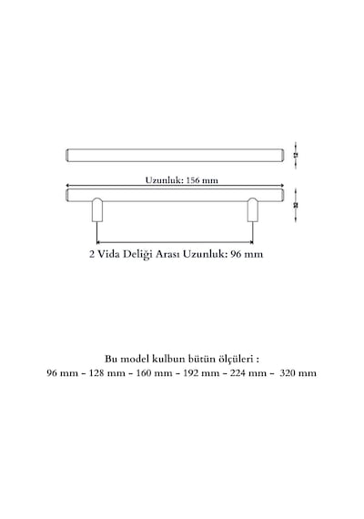 Paslanmaz Metal Kulp, Inox Dolap Çekmece Mobilya Kulbu, Tv Ünitesi Yatak Odası Vestiyer Mutfak İçin 96 Mm, Adet, 10 Belirtilmemis