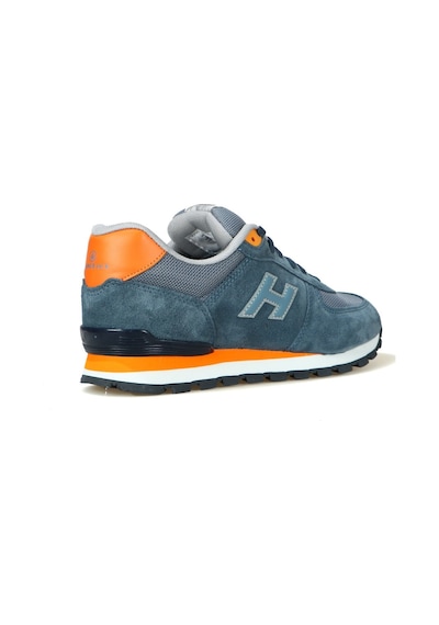 Hammer Jack 102 19250- Mavi-turuncu %100 Hakiki Deri Erkek Spor Ayakkabı Mavi