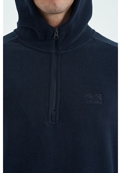 Tommy Life Hektor Lacivert Kapüşonlu Polar Erkek Eşofman Takım - 85227 Lacivert