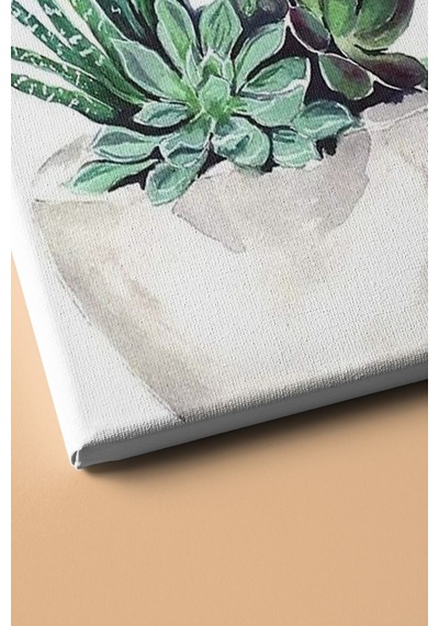 Webstyle Saksıdaki Çiçekler Sayılarla Boyama Seti Kasnaklı 50x65