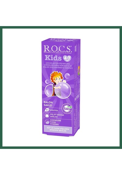 Bezos .kids Diş Macunu 4-7 Yaş 35 Ml Sakız Renk: Sakız Bzs01