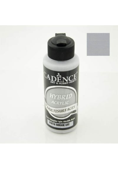Hybrid Multisurface Akrilik Boya 120 ml. H-074 Soğuk Gri