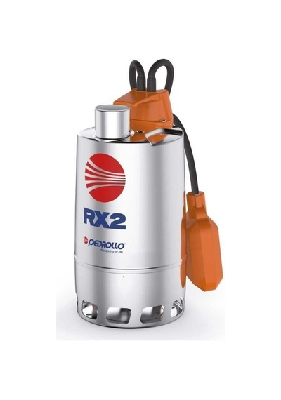 Pedrollo Rxm 4/40 Flatörlü Full Paslanmaz Drenaj Dalgıç Pompalar Monofaze 220v 10 Mss 16.2 M³/h