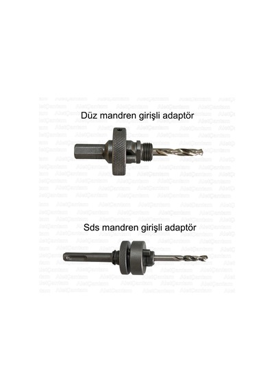 Gfb Bi Metal Panç Metal Testere 65 MM + Sds Kanallı Mandren Girişli Adaptör