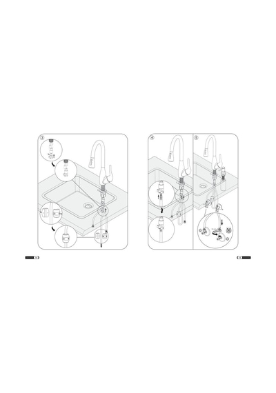 Eca Quadrille Aplike Mutfak-Eviye-Eviye Bataryası 102107087 Eca