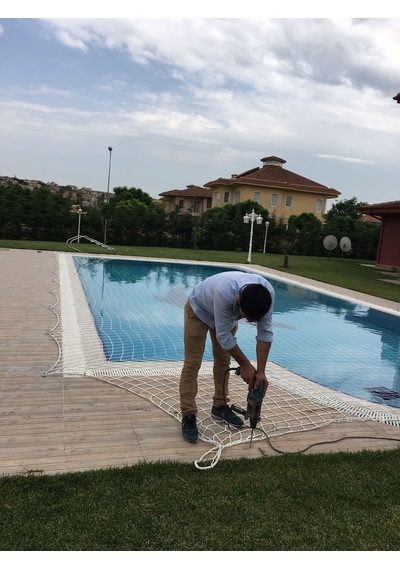 Havuz Güvenlik Filesi 6 Mm Ip Kalınlığı, 10 Cm E 10 Cm Göz Aralık