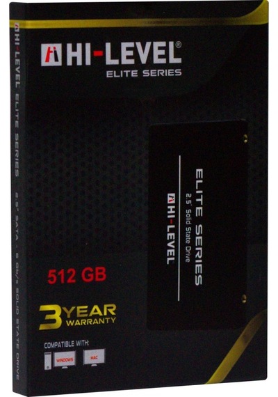 HI-LEVEL ELITE SERIES 512GB 560/540MB/s 2.5"  SATA 3.0 SSD HLV-SS