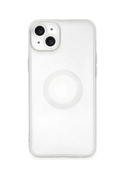Apple Uyumlu iPhone 14 Plus Uyumlu Kılıf Santa Lens Silikon - Şeffaf