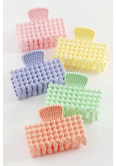 Dikdörtgen Renkli Mandal Toka 6 Cm Pembe
