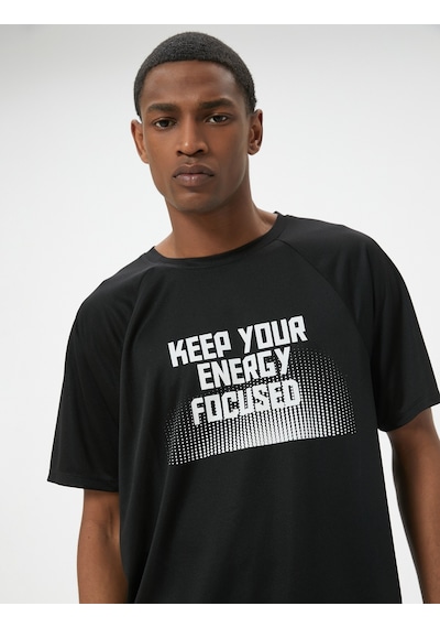 Koton Spor Tişört Slogan Baskılı Kısa Kollu Bisiklet Yaka Siyah 4sam10118nk Siyah Koton Spor Tişört Slogan Baskılı Kısa Kollu Bisiklet Yaka Siyah 4sam10118nk Siyah