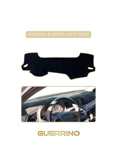 Hyundai Elantra 2017-2020torpido Koruma Halısı Bej Kenar