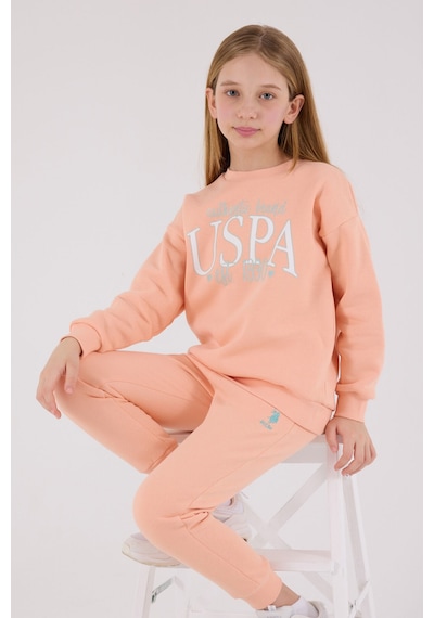 U.S. Polo Assn. U.s. Polo Assn Kız Çocuk Turuncu Eşofman Takımı Us2316-c-v2 Turuncu