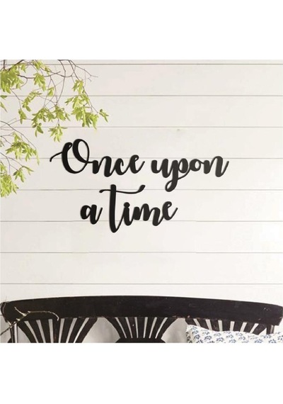 Once Upon A Time Duvar Süsü Duvar Yazısı Dekoratif Ahşap Duvar Sü