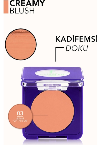 Metaglam Yüksek Pigmentli & Mat Bitişli Kremsi Kompakt Allık 8682536080699 003rısıngofthesun