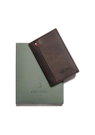 Crazy Kahve Cüzdan & Kartlık Unisex 825 Grande Deri Cüzdan Kartlık kahverengi