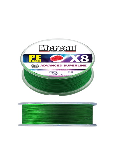 PE Braıd X8 300 M. 1X1 Yeşil Makara Misina
