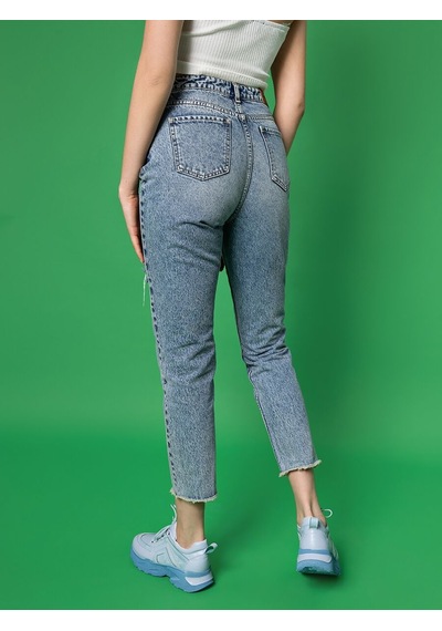 LOFT Mom Regular Fit Kadın Pantolon Lf2032568 Q1.v1 Denim
