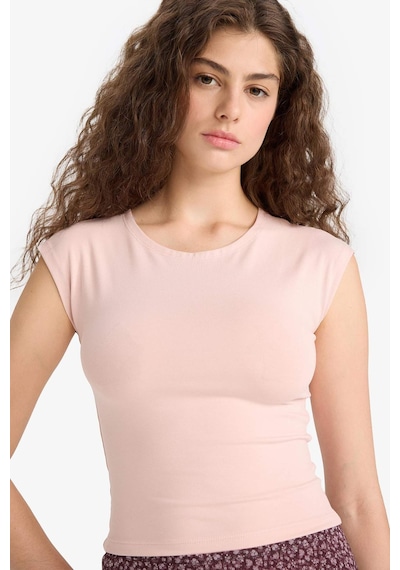 Defacto Fitted Yuvarlakt Yaka Basic Düz Kısa Kollu Tişört F5195ax25smbr476 Bordo Defacto Fitted Yuvarlakt Yaka Basic Düz Kısa Kollu Tişört F5195ax25smbr476 Bordo