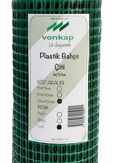 Plastik Dekoratif Bahçe Çiti (1Mtx35Mt-Yeşil)