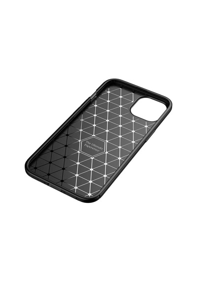 Apple Uyumlu iPhone 13 Mini Kılıf Karbon Silikon Case