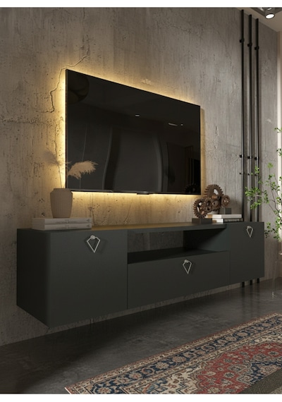 Resital Tv Ünitesi S1241-4 Antrasit Antrasit