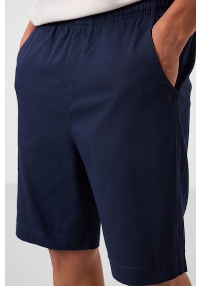 Tommylife Lacivert Standart Fit Dokuma Hafif Esnek Chino Erkek Şort - 81293 Lacivert