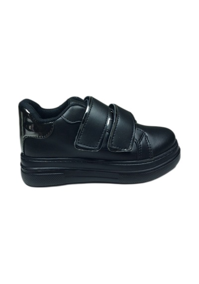 Ortopedikal 1087 Kız Çocuk Siyah Cırtlı Sneaker Spor Ayakkı Siyah