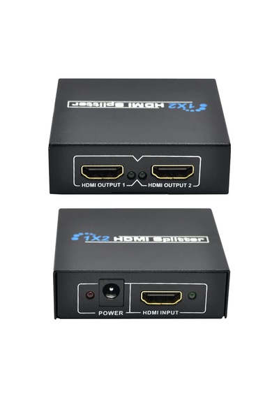 1x2 Hdmı Splitter 1 Giriş 2 Çıkış Görüntü Çoğaltıcı Dağıtıcı Adaptör 1 İn 2 Out Çoklayıcı Tv Monitör