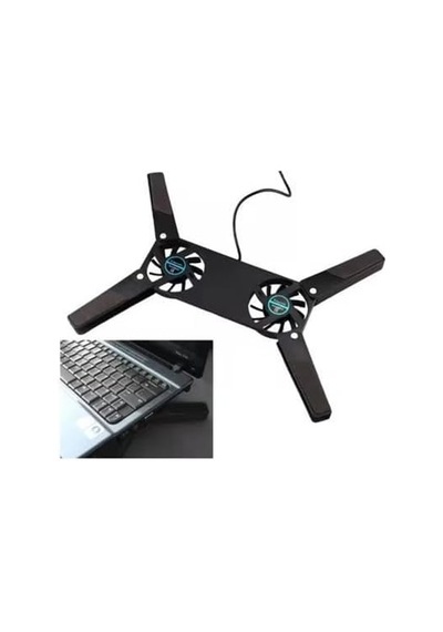 Dizüstü Bilgisayar Soğutucu Laptop Soğutucu 2 Fanlı Mini Usb Bağlantılı Plastik Ayak