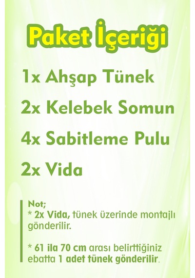Vixpet Papağan Tüneği 61-70 CM Çapı 18 MM İsteğe Özel Jako Sultan Monk Muhabbet Senegal