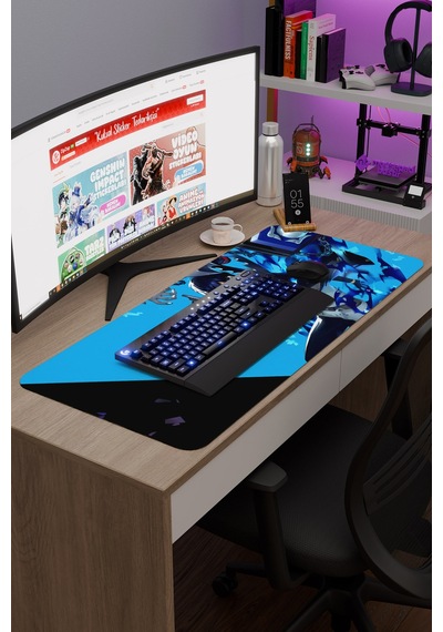 Persona 3 Kaymaz Dikişli Kauçuk Oyuncu Mousepad V3 - 90x40 Xxl Gaming Mouse Pad Fare Altlığı