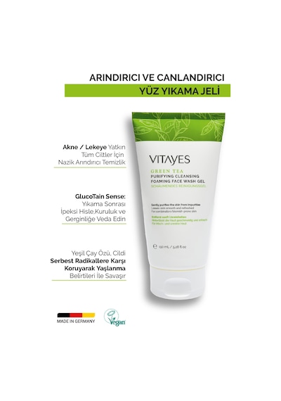 Vitayes ﻿Vitayes Hyaluronic Acid Vitamin C Serum 30 ML + Sos Çay Ağacı Özlü Onarıcı Roll-On Serum + Yeşil Çay Yüz Serumu 46417314