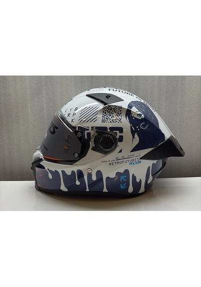 Axxıs Kask Ff132 Fenıx Cyberpunk A7 Parlak Çok Renkli