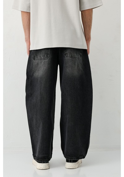 Vamos Barrel Fit Jeans Füme