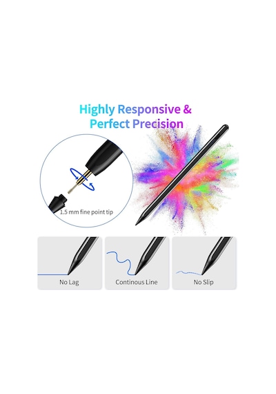 Apple Uyumlu iPad, A16 Air 11.nesil 12/10.nesil Avuç İçi Red Palm Rejection Stylus Yazı Çizim Tabletkalemi