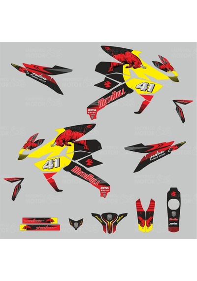 Bajaj Pulsar 200 Ns Motobul 41 Design Sticker Set