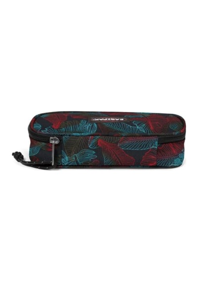 Eastpak Oval Single Siyah Desenli Kalem Kutusu Gümüş - Siyah
