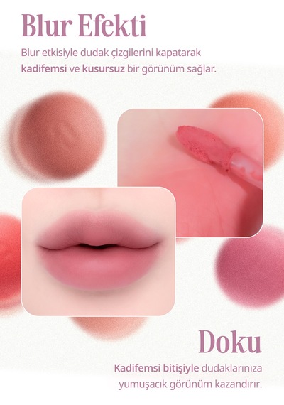Blur Efektiyle Dolgun Görünüm Sunan Kadife Bitişli Tint Clıo Volumate Blur Tint 110 Mellow Mauvepink 110 Mellow Mauve Pink