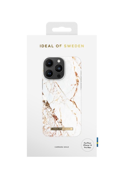 Fashion Case Apple Uyumlu iPhone 13 Pro Tasarım Kılıf - Carrara Gold Bej