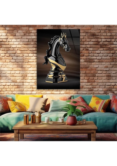 Gerçek Cama Baskı Sanat Temalı Tekli Cam Tablo 328 S290