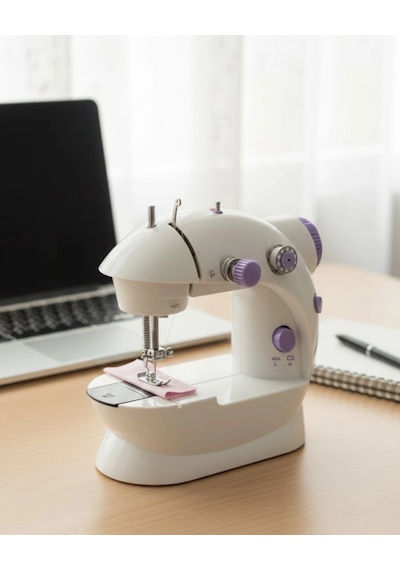 Mey İthalat Ev Tipi Mini Dikiş Makinesi Ayarlanabilir Hız Ve Işıklı -