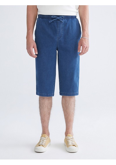 Lcw Jeans İndigo Rahat Kalıp Erkek Jean Şort