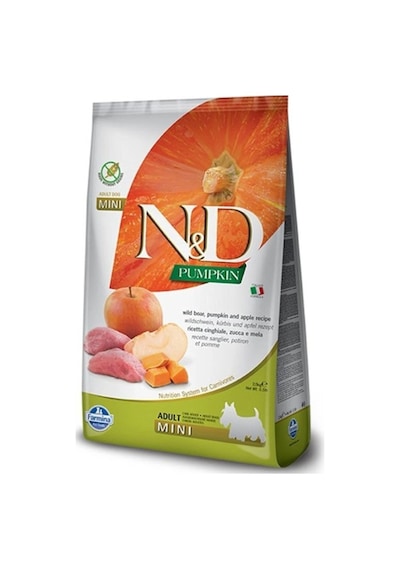 N&d Pumpkin Tahılsız Bal Kabaklı Yaban Domuz Etli Ve Elmalı Küçük Irk Yetişkin Köpek Maması 7 Kg