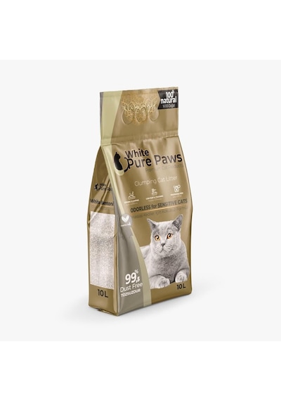 White Kokusuz Kedi Kumu 10lt