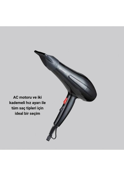 Profesyonel 2200w Saç Kurutma Makinesi Ac Motor, Sıcak Ve Soğuk Hava Üfleme