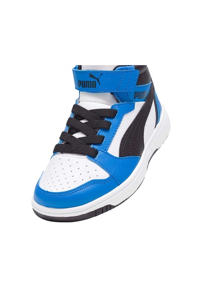 Puma Puma Rebound V6 Mid Ac+ Ps Unisex Çocuk Beyaz Günlük Ayakkabı 8634 Mavi