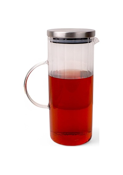 Deconox 1500ml Metal Kapaklı Line Borosilikat Cam Yağlık & Sürahi Şık, Dayanıklı Ve Zindeliklı Saklama Çö Diğer
