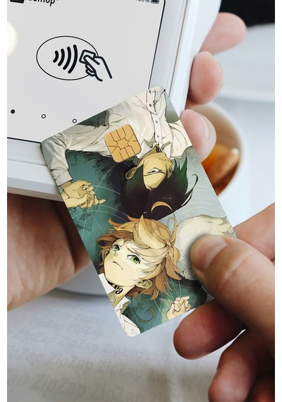 Yakusoku No Neverland Kart Kaplama Sticker 8 Adet Vadedilmiş Yokyer Çok Renkli